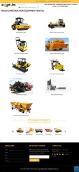 Equipment rental,  Road Construction Equipments on Rent Hire in India.